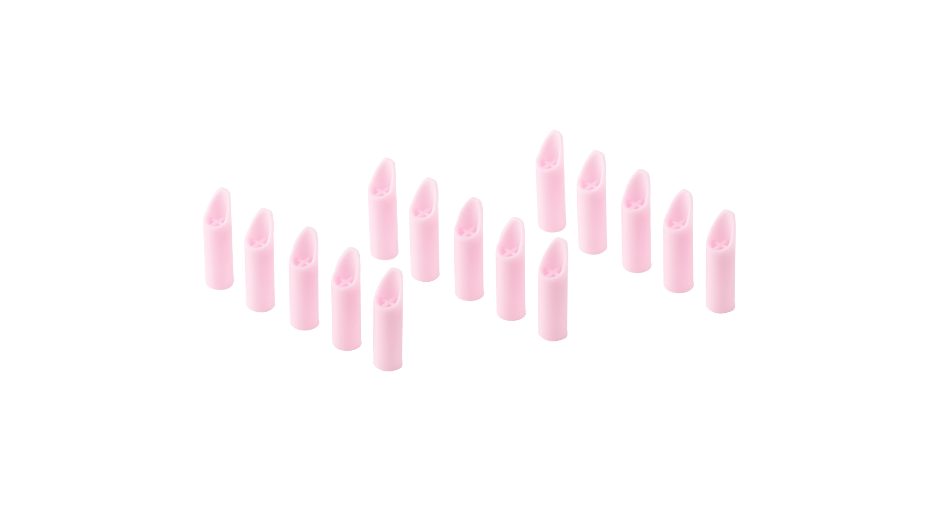 Saugspitzen-Set, pink (15 Stk./Pck.)