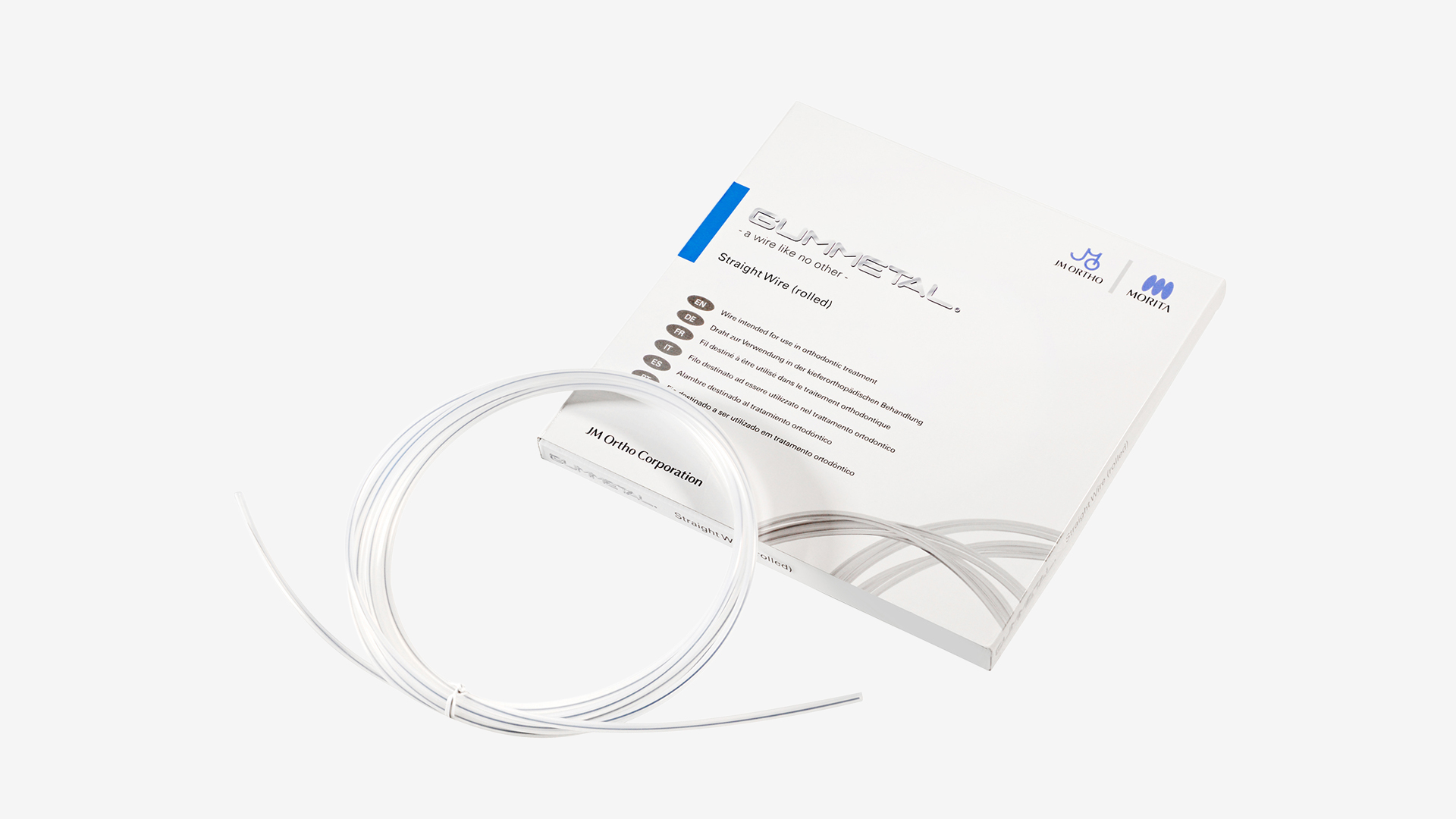 GUMMETAL KFO-Draht gerade (gerollt), (1 Stk./Pck)